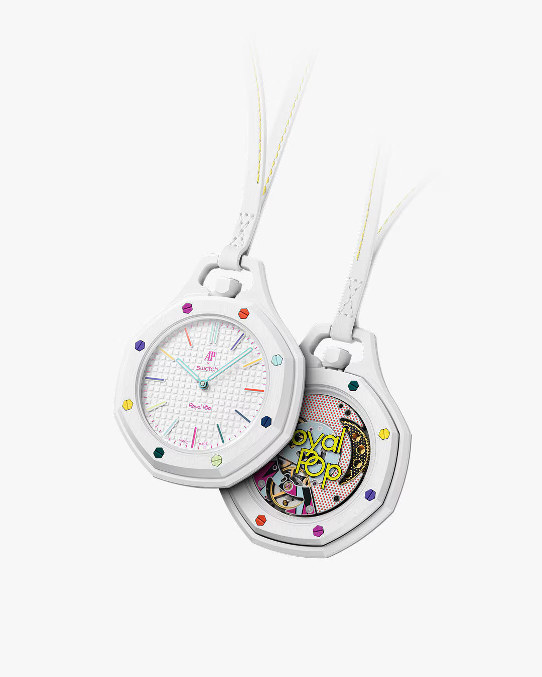 Orologio Royal Pop Huit Blanc — Audemars Piguet × Swatch · Bianco
