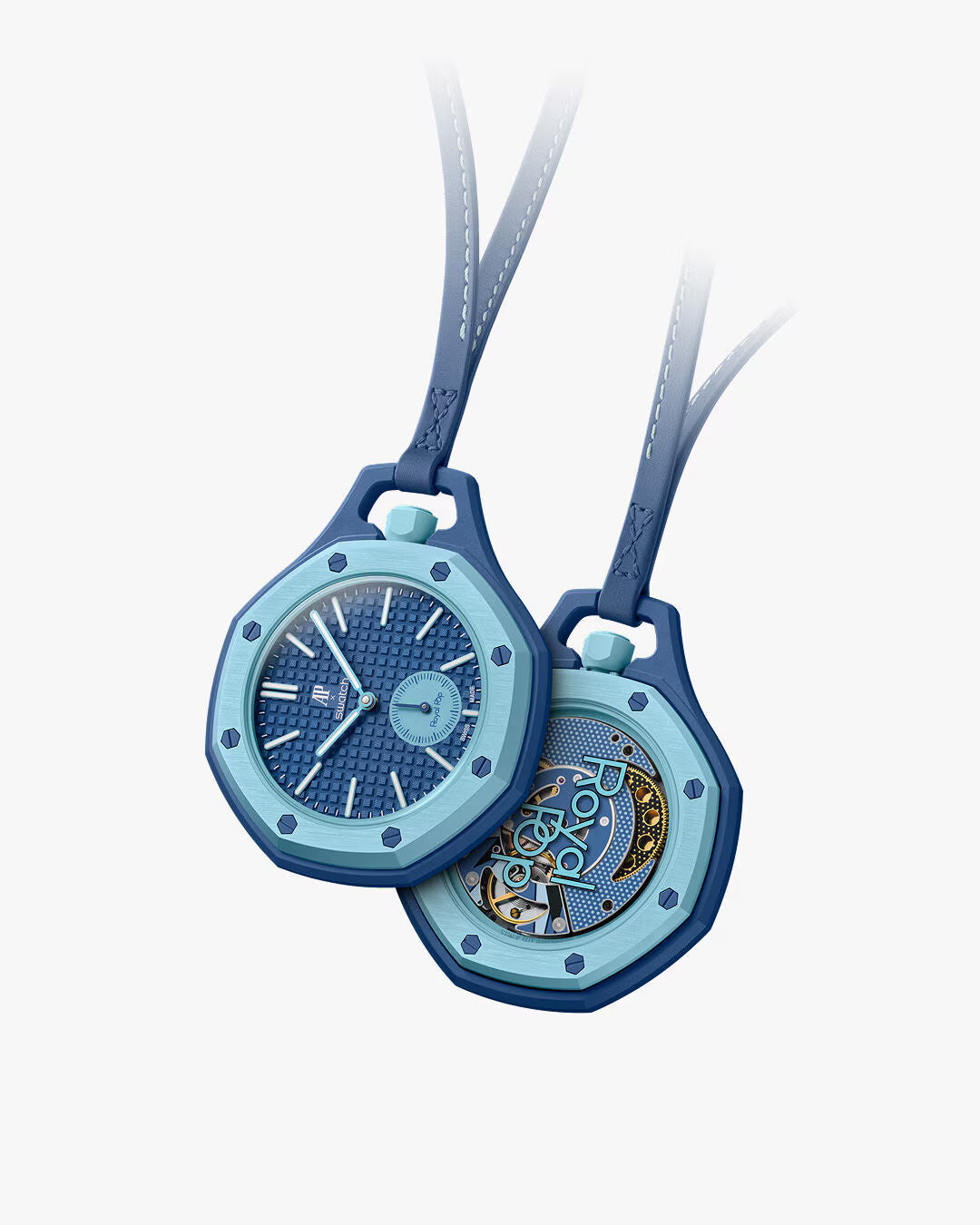 Orologio Royal Pop Lan Ba — Audemars Piguet × Swatch · Azzurro
