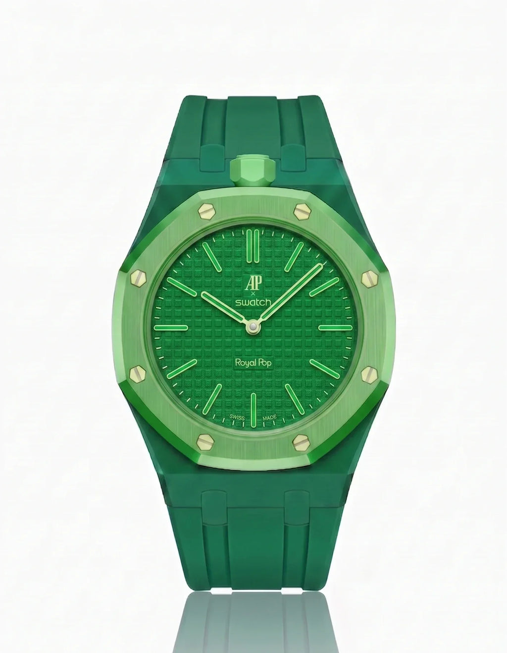 Cinturino + Cassa Royal Pop Green Eight · Verde — per Swatch × AP | OTTAVO
