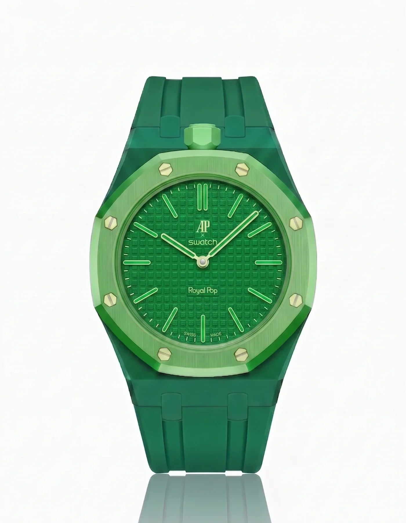 Cinturino + Cassa Royal Pop Green Eight · Verde — per Swatch × AP | OTTAVO
