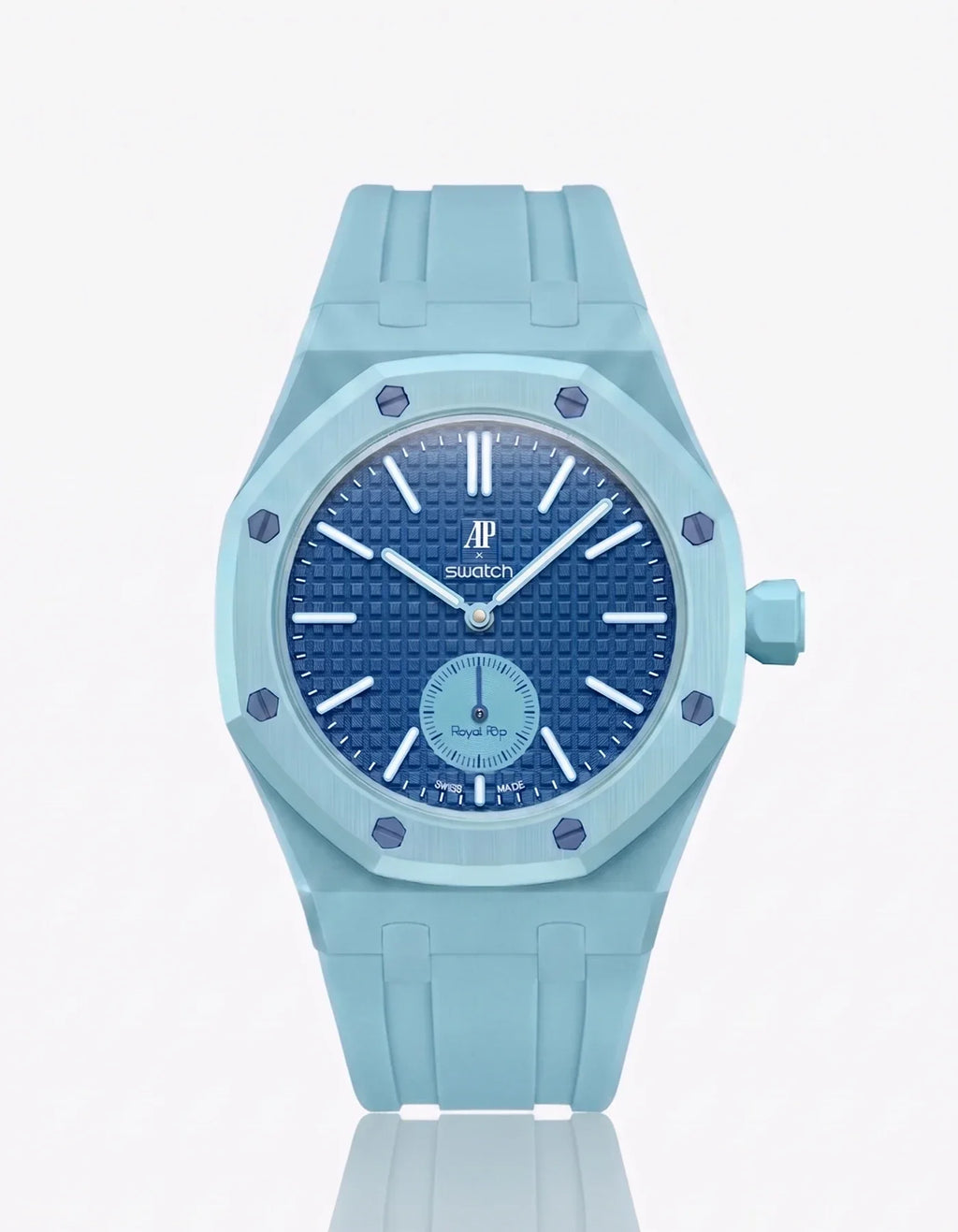 Cinturino + Cassa Royal Pop Lan Ba · Azzurro — per Swatch × AP | OTTAVO