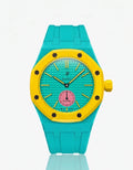 Cinturino + Cassa Royal Pop Otz Roz · Turchese/Giallo — per Swatch × AP | OTTAVO