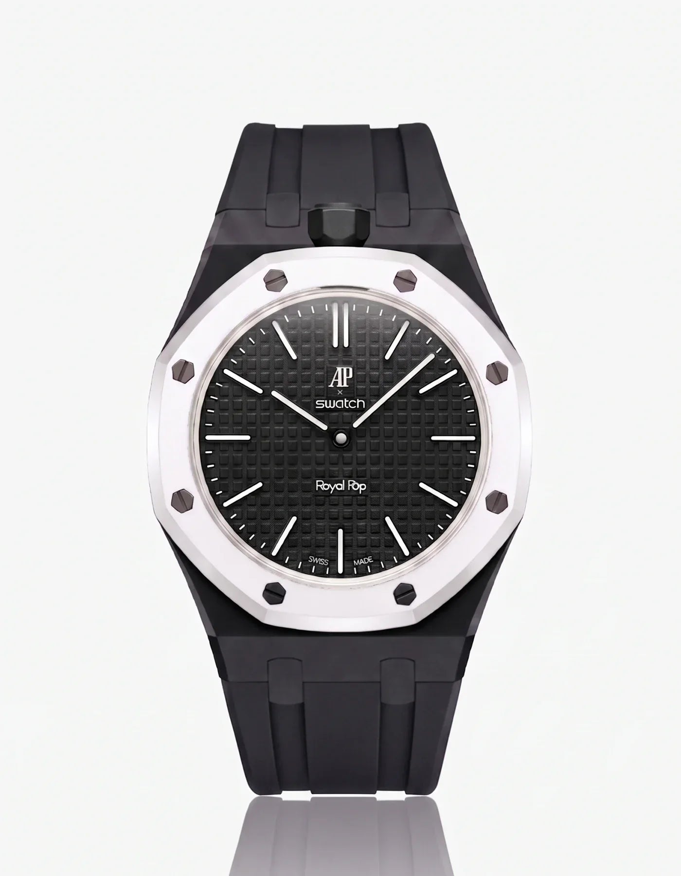 Cinturino + Cassa Royal Pop Ocho Negro · Nero — per Swatch × AP | OTTAVO